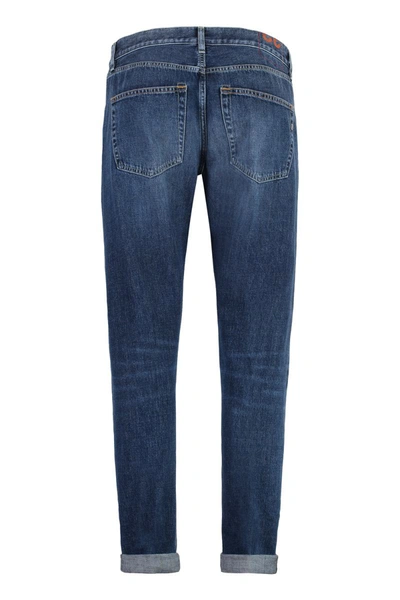 Dondup Icon Stretch Cotton Jeans In Denim