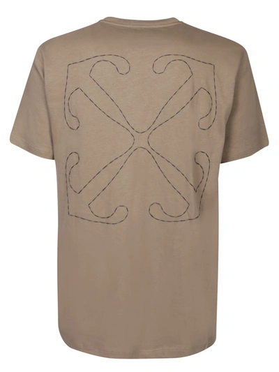 Shop Off-white T-shirts In Beige