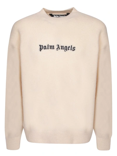 Shop Palm Angels Knitwear In White