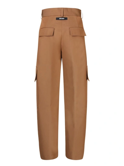 Shop Palm Angels Trousers In Brown