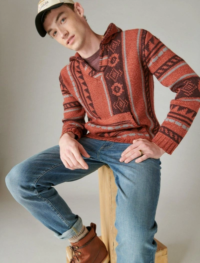 Shop Lucky Brand Men's Southwestern Print Baja Sweater In Multi