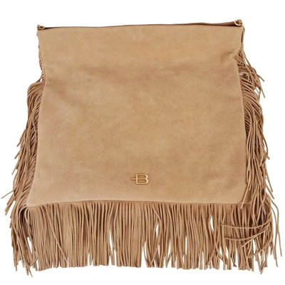 Shop Baldinini Trend Leather Di Calfskin Crossbody Women's Bag In Beige