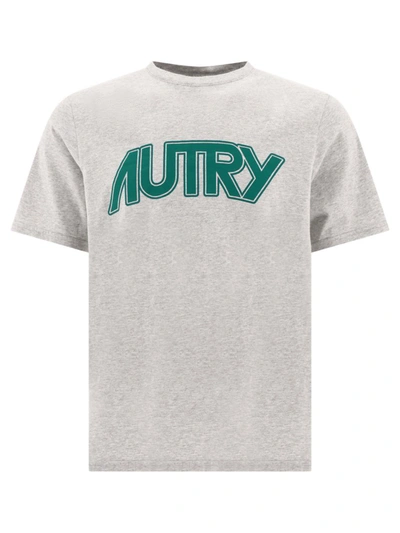 Shop Autry T-shirt With Printed Logo In Grey