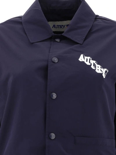 Shop Autry Technical Jacket With Logo In Blue