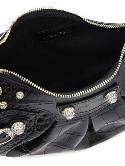 Shop Balenciaga "le Cagole Xs" Shoulder Bag In Black