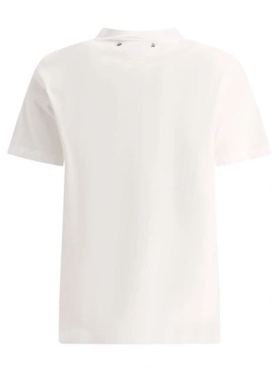 Shop Golden Goose T-shirt With Crystal Embellishments In White
