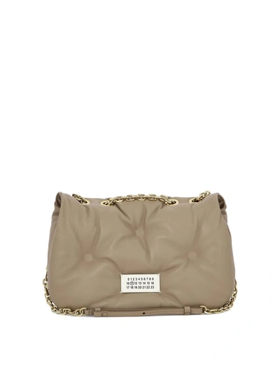 Shop Maison Margiela "glam Slam" Crossbody Bag In Beige