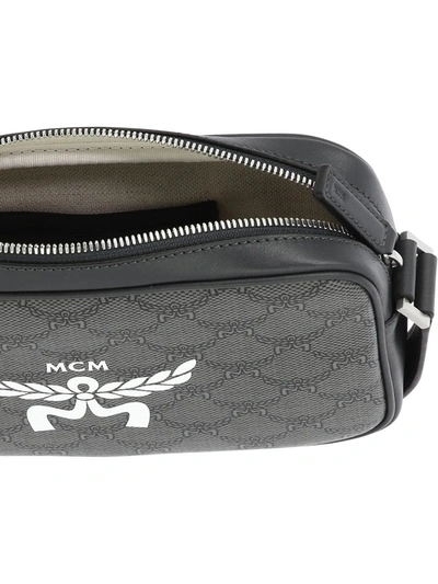 Shop Mcm "himmel" Crossbody Bag In Grey
