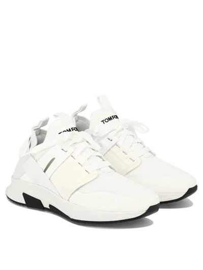 Shop Tom Ford "jago" Sneakers In White