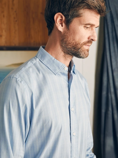 Shop Faherty Movement&trade; Shirt Classic Fit In Ice Falls Plaid