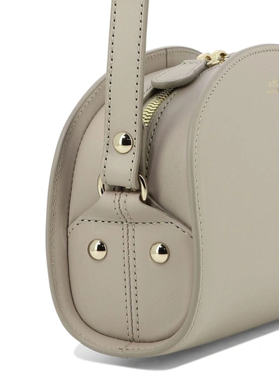 Shop Apc A.p.c. "demi Lune Mini" Crossbody Bag In Grey