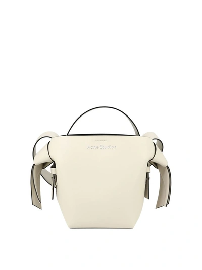 Shop Acne Studios "mini Musubi" Shoulder Bag In White