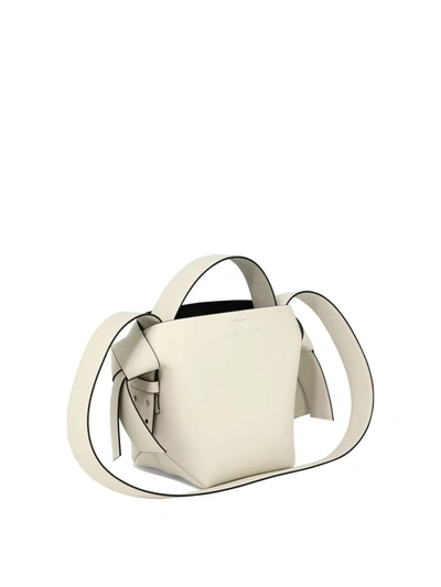 Shop Acne Studios "mini Musubi" Shoulder Bag In White