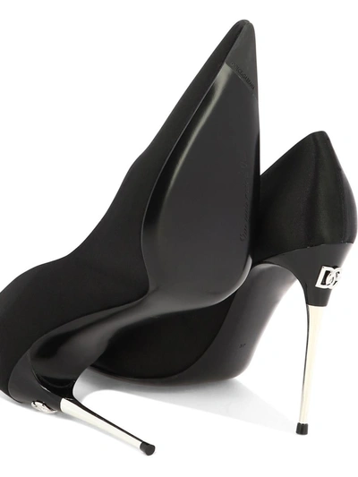 Shop Dolce & Gabbana Satin Pumps In Black
