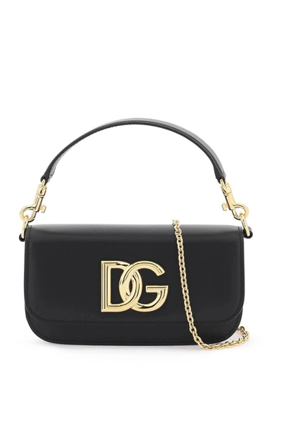 Shop Dolce & Gabbana Smooth Leather 3.5 Handbag In Black