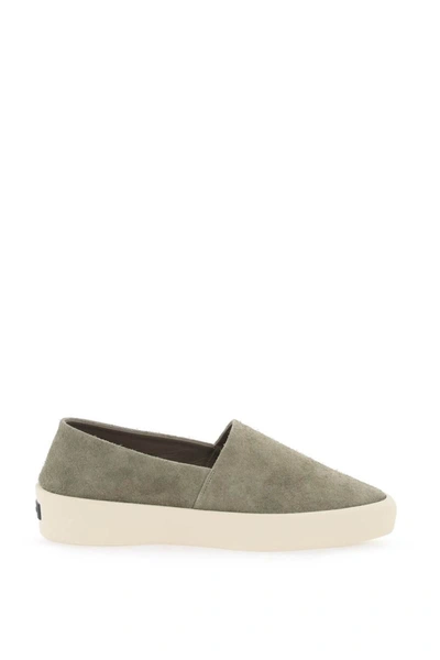 Fear Of God Suede Slip-on 101 In Grey
