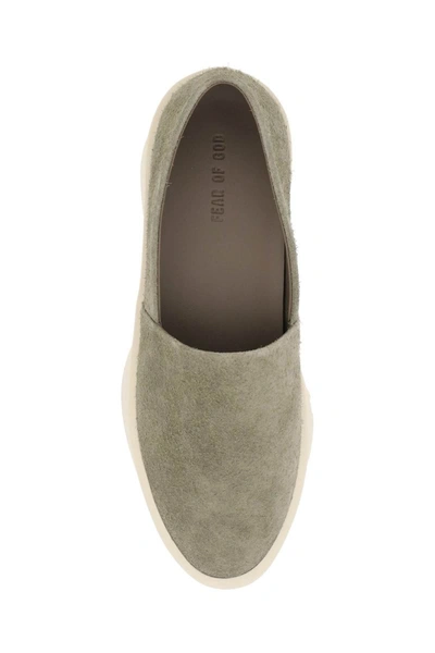 Shop Fear Of God Espadrille Sne In Grey