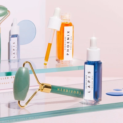 Herbivore Botanicals De-puff + Glow Mini Jade Roller Trio