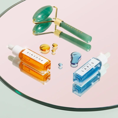 Herbivore Botanicals De-puff + Glow Mini Jade Roller Trio