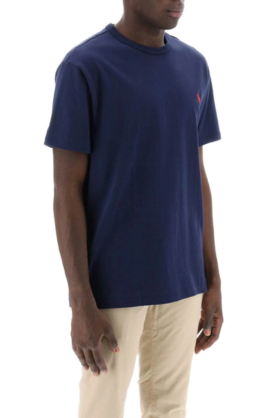 Shop Polo Ralph Lauren Classic Fit T-shirt In Solid Jersey In Blue