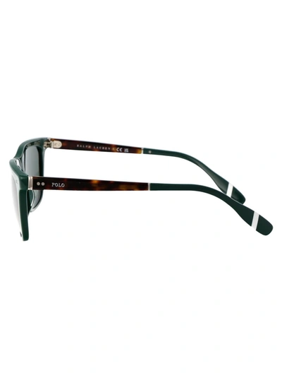 Shop Polo Ralph Lauren Sunglasses In 614171 Shiny Green
