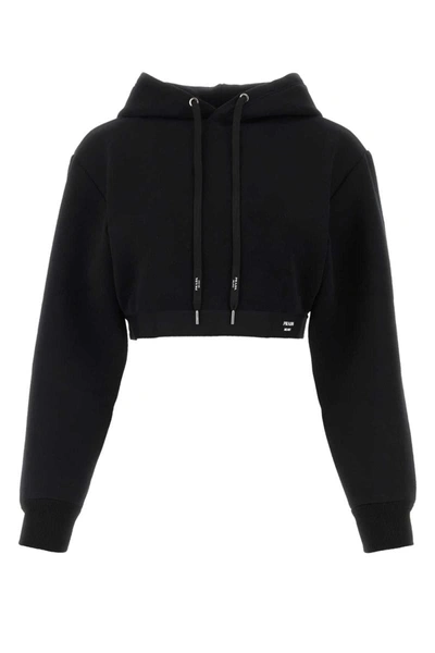 Shop Prada Sweatshirts In Black