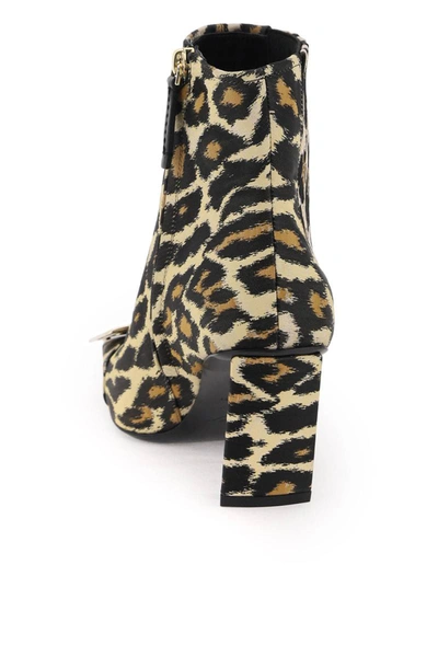 Shop Roger Vivier Leopard Jacquard 'belle Vivier' Chelsea Boots In Multicolor