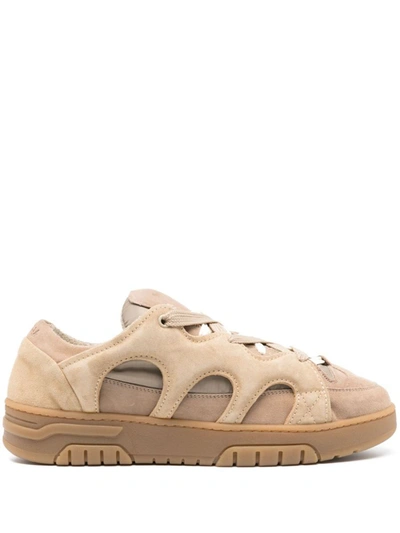 Shop Santha Sneakers Model 1 Shoes In Nude & Neutrals