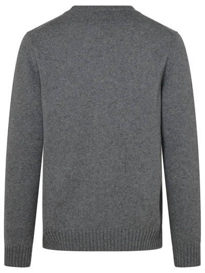 Shop Settefili Grey Cashmere Blend Sweater