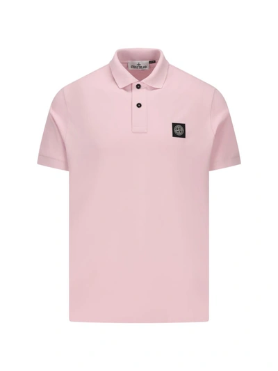 Shop Stone Island T-shirts And Polos In Pink