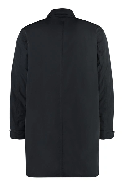 Shop Stone Island Technical Fabric Parka In Black