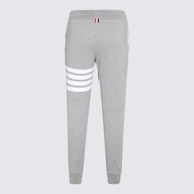 Shop Thom Browne Grey Cotton Pants In Lt Grey