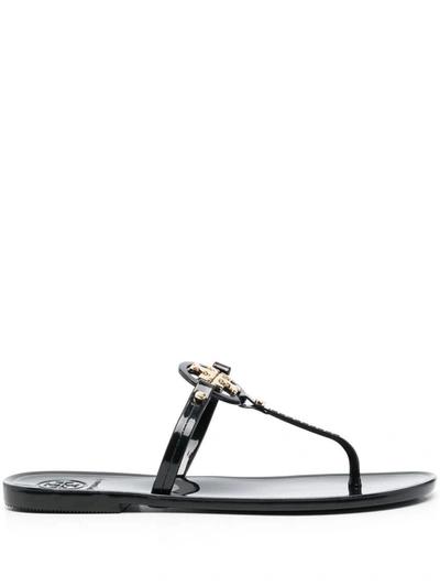 Shop Tory Burch Mini Miller Flat Thongs In Black