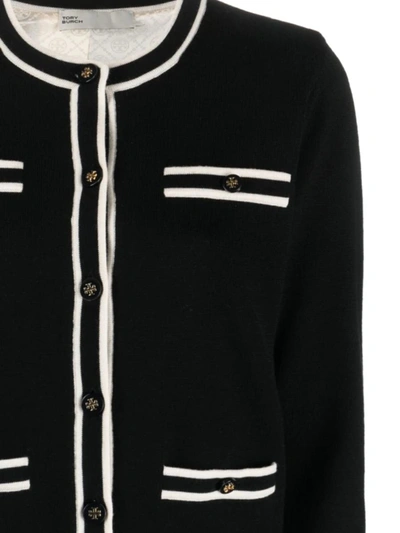 Shop Tory Burch Sweaters In Black/french