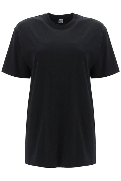 Shop Totême Toteme Relaxed Fit Straight T-shirt In Black