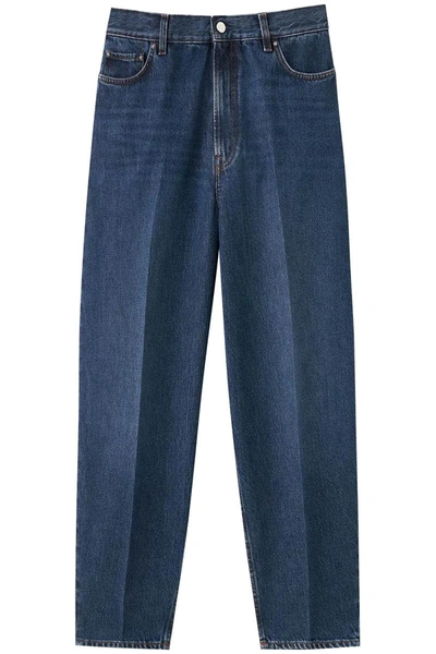 Shop Totême Toteme Wide Tapered Jeans In Blue