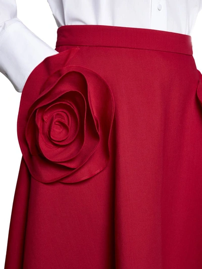 Shop Valentino Skirts In Red