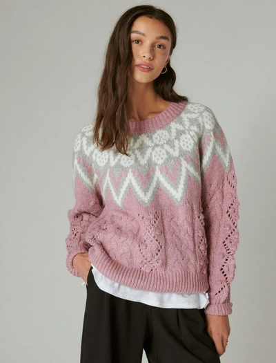 Shop Lucky Brand Women's Fair Isle Sweater In Multi