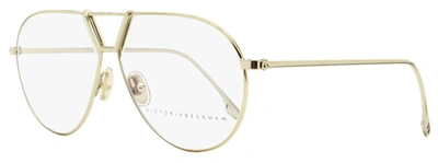 Shop Victoria Beckham Women's Aviator Eyeglasses Vb2106 714 Light Gold 58mm In White