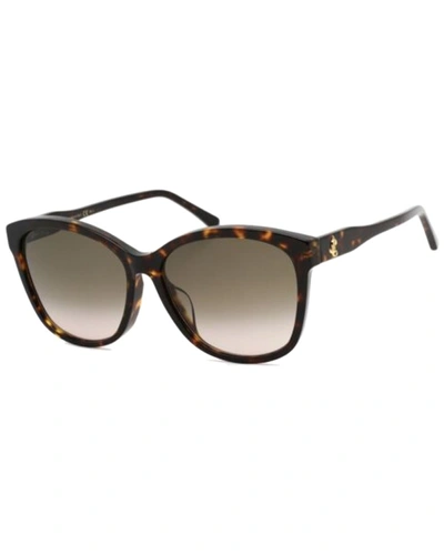 Shop Jimmy Choo Women's Lidiefsk 59mm Sunglasses In Brown