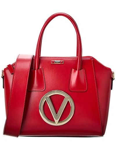Shop Valentino By Mario Valentino Minimi Forever Leather Satchel In Red