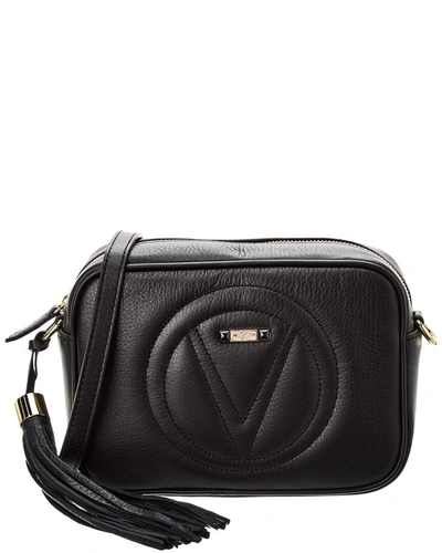 Shop Valentino By Mario Valentino Lena Leather Shoulder Bag In Black