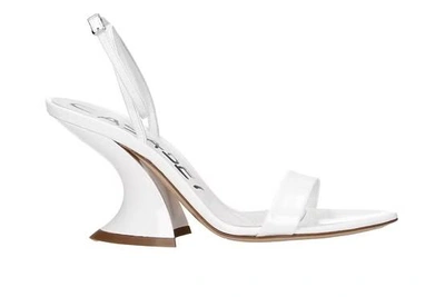 Shop Casadei Flat Shoes In Tiffany/bianco