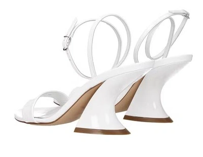 Shop Casadei Flat Shoes In Tiffany/bianco