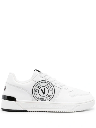 Shop Versace Jeans Couture Sneakers In White