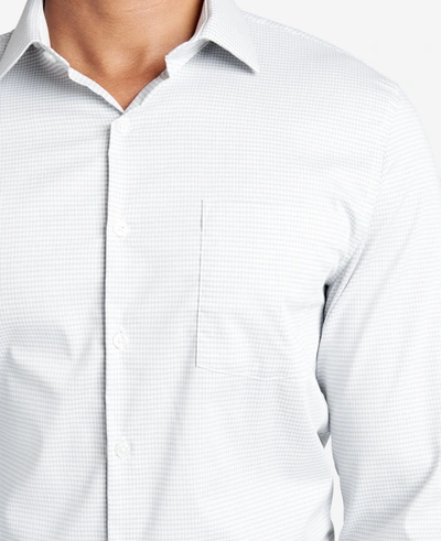 Kenneth Cole Slim Fit  Sustinable Stretch Collar Solid Dress Shirt In Anchor