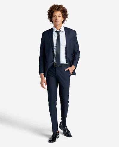Kenneth Cole Slim Fit  Natural Stretch Dress Shirt In Powder Blue