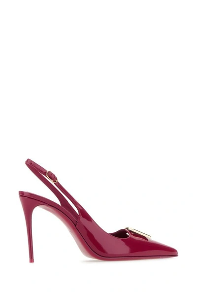 Shop Dolce & Gabbana Woman Tryan Purple Leather Pumps In Red