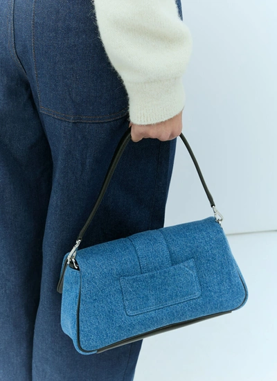 Shop Jacquemus Women Le Bambimou Medium Shoulder Bag In Blue