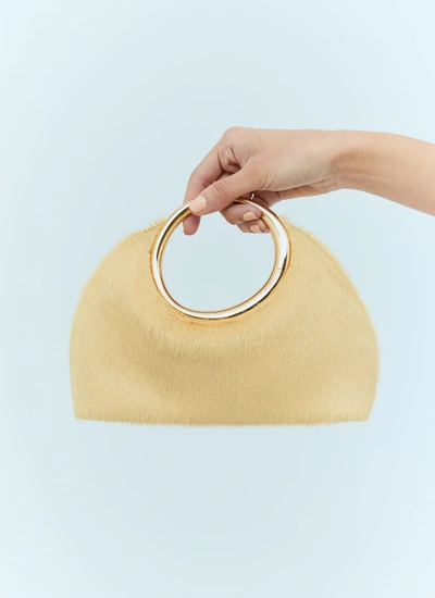 Shop Jacquemus Women Le Petit Calino Handbag In Yellow
